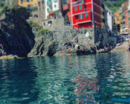 Riomaggiore from the sea Cinque Terre tour by boat